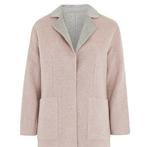 Reversible 2-in-1 coat Double face wool NWOT - Picture 3 of 16